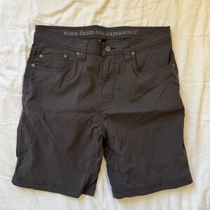 Prana Dark Gray Jean Shorts size 34w9L